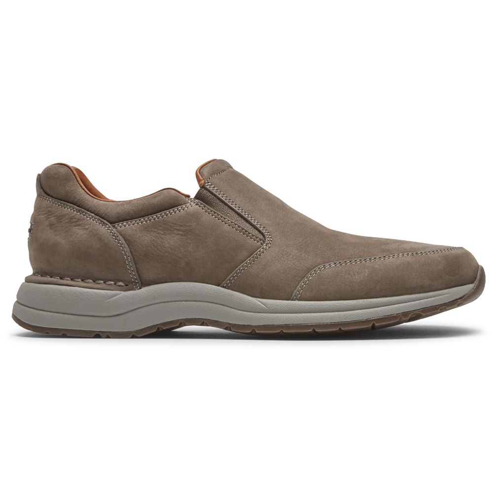 Pantofi De Mers Barbati Rockport Edge Hill 2 Double Gore Slip-On Masline Verzi - Romania 2064-QZNPS